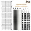 EFINE RL100-5 Black 5-Tier Carbon Steel Wire Garage Storage Shelving Unit with 8 Hooks (23.6 in. W x 59 in. H x 14 in. D) EFINE RL100-5 Black 5-Tier Carbon Steel Wire Garage Storage Shelving Unit with 8 Hooks (23.6 in. W x 59 in. H x 14 in. D)