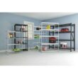 HDX 241592 5-Tier Plastic Garage Storage Shelving Unit in Black (36 in. W x 74 in. H x 18 in. D) HDX 241592 5-Tier Plastic Garage Storage Shelving Unit in Black (36 in. W x 74 in. H x 18 in. D)