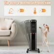 Costway EP24919US-BK 1500-Watt Electric Oil-Filled Radiant Space Heater with Adjustable Thermostat