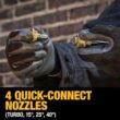 DEWALT 20V MAX 550 PSI 1.0 GPM Cold Water Cordless Electric Power Cleaner with 4 Nozzles (Tool Only)