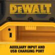 DEWALT DCR025 20V MAX Bluetooth Radio with built-in Charger