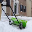 Earthwise 39 in. Dual-Sided Pusher Snow Shovel