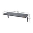 Gladiator GAWA45SFTG Premier Series 20 in. x 45 in. Metal Garage Wall Shelving in Hammered Granite Gladiator GAWA45SFTG Premier Series 20 in. x 45 in. Metal Garage Wall Shelving in Hammered Granite