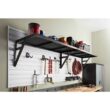 Gladiator GAWA45SFTG Premier Series 20 in. x 45 in. Metal Garage Wall Shelving in Hammered Granite Gladiator GAWA45SFTG Premier Series 20 in. x 45 in. Metal Garage Wall Shelving in Hammered Granite
