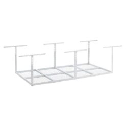 Gladiator GALS48M4JW GearLoft Hammered White Adjustable Height Metal Overhead Storage Rack (48 in W x 96 in D)