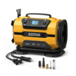 StroAI Tire Inflator Portable Air Compressor Pump 150PSI 12V DC/110V AC with Dual Metal Motors & LED Light