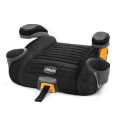 Chicco GoFit Plus Backless Booster Car Seat with LATCH Attachment and Quick-Release LATCH Removal, Iron/Black