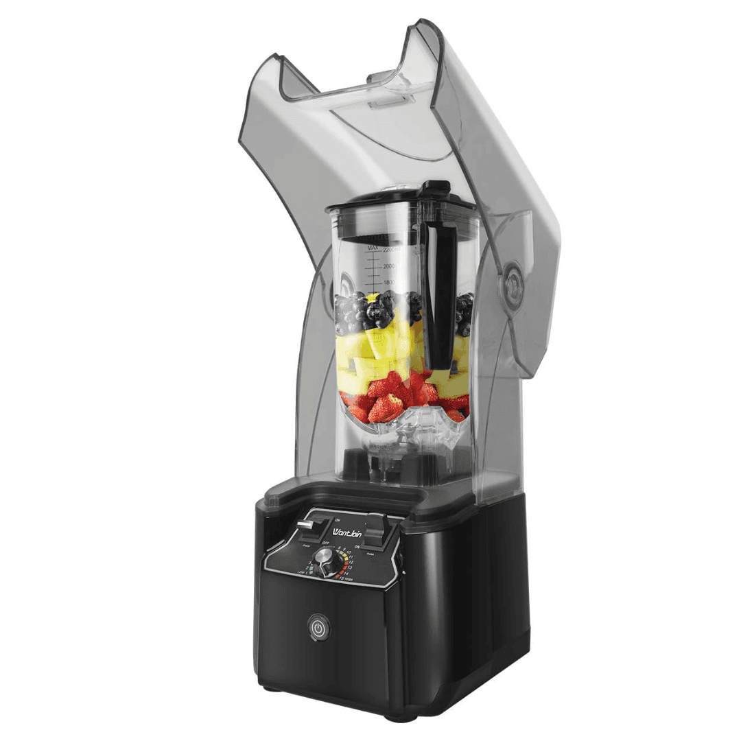 WantJoin Commercial Blender 2200W - Quiet Sound Enclosure, Powerful Professional-Grade, Self-Cleaning, Black WantJoin Commercial Blender 2200W - Quiet Sound Enclosure, Powerful Professional-Grade, Self-Cleaning, Black