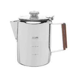 COLETTI Bozeman Camping Coffee Pot – Coffee Percolator – Percolator Coffee Pot for Campfire or Stove Top Coffee Making – 9 CUP