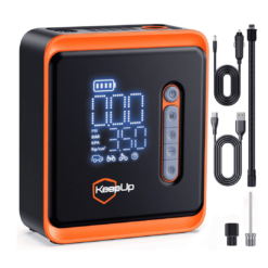 Tire Inflator Portable Air Compressor - KEEPUP 150 PSI Cordless Air Pump with 25000mAh Rechargeable Battery