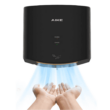 AIKE Air Wiper Compact Hand Dryer 110V 1400W Black (with 2 Pin Plug) Model AK2630