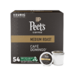 Peet's Coffee, Medium Roast K-Cup Pods for Keurig Brewers - Café Domingo 54 Count (1 Box of 54 Pods)