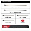 Milwaukee M18 FUEL PACKOUT Cordless 2.5 Gal Wet/Dry Vacuum w/AIR-TIP 1-1/4 in. - 2-1/2 in. (7-Piece) Long Reach Flexible Hose Set