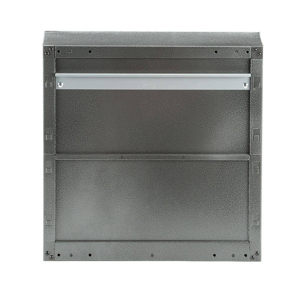 Gladiator GAWG28FDYG Steel 1-Shelf Wall Mounted Garage Cabinet in Silver Tread (28 in W x 28 in H x 12 in D) Gladiator GAWG28FDYG Steel 1-Shelf Wall Mounted Garage Cabinet in Silver Tread (28 in W x 28 in H x 12 in D) - Image 6