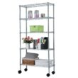 Winado Silver 5-Tier Heavy Duty Metal Freestanding Garage Storage Shelving Unit (13.78 in. W x 65 in. H x 35.43 in. D) Winado Silver 5-Tier Heavy Duty Metal Freestanding Garage Storage Shelving Unit (13.78 in. W x 65 in. H x 35.43 in. D)