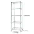 Winado Silver 5-Tier Heavy Duty Steel Freestanding Garage Storage Shelving Unit (17.72 in. W x 71 in. H x 21.65 in. D) Winado Silver 5-Tier Heavy Duty Steel Freestanding Garage Storage Shelving Unit (17.72 in. W x 71 in. H x 21.65 in. D)