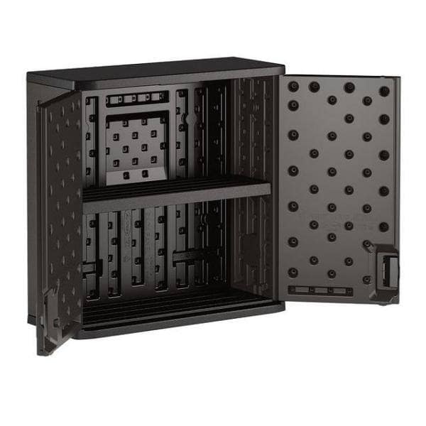 Suncast Commercial BMCCPD3000R 30 in W x 30 in H x 12 in D 1-Shelf Wall Mounted Resin Garage Cabinet in Slate Suncast Commercial BMCCPD3000R 30 in W x 30 in H x 12 in D 1-Shelf Wall Mounted Resin Garage Cabinet in Slate - Image 2