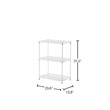 Design Ideas 3419301 White 3-Tier Metal Garage Storage Shelving Unit (24 in. W x 32 in. H x 14 in. D) Design Ideas 3419301 White 3-Tier Metal Garage Storage Shelving Unit (24 in. W x 32 in. H x 14 in. D)