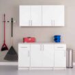 Prepac WEW-3230 Composite Wall Mounted Garage Cabinet in White (32 in. W x 30 in. H x 12 in. D)