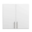Prepac WEW-3230 Composite Wall Mounted Garage Cabinet in White (32 in. W x 30 in. H x 12 in. D)