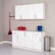Prepac WEW-3230 Composite Wall Mounted Garage Cabinet in White (32 in. W x 30 in. H x 12 in. D)