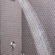 Moen Lindor Shower Head, Handle, and Tub Spout, Spot Resist Brushed Nickel 1-handle Single Function Square Bathtub and Shower Faucet Valve Included