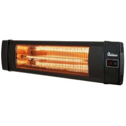 Dr. Infrared Heater 5200-BTU 120-Volt Black Aluminum Electric Patio Heater