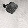 Moen Lindor Shower Head, Handle, and Tub Spout, Matte Black 1-handle Single Function Square Bathtub and Shower Faucet