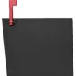Architectural Mailboxes Post Mount Black Metal Extra Large Lockable Mailbox