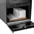 Architectural Mailboxes Post Mount Black Metal Extra Large Lockable Mailbox