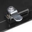 Architectural Mailboxes Post Mount Black Metal Extra Large Lockable Mailbox