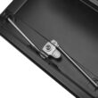 Architectural Mailboxes Post Mount Black Metal Extra Large Lockable Mailbox