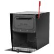 Architectural Mailboxes Post Mount Black Metal Extra Large Lockable Mailbox