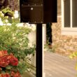 Architectural Mailboxes Post Mount Black Metal Extra Large Lockable Mailbox
