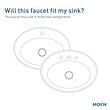 Moen Lindor Transitional Matte Black Single Hole 1-handle WaterSense High-arc Bathroom Sink Faucet with Drain and Deck Plate