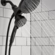 Moen Magnetix Graeden Handheld and Shower Head Combo Matte Black 1-handle Multi-head Round Bathtub and Shower Faucet Valve Included