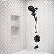 Moen Magnetix Graeden Handheld and Shower Head Combo Matte Black 1-handle Multi-head Round Bathtub and Shower Faucet Valve Included