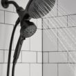 Moen Magnetix Graeden Handheld and Shower Head Combo Matte Black 1-handle Multi-head Round Bathtub and Shower Faucet Valve Included