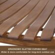 VEIKOUS 2-Piece Cedar Wood Rocking Chair Set Natural Finish for Patio Conversation VEIKOUS 2-Piece Cedar Wood Rocking Chair Set Natural Finish for Patio Conversation