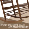 VEIKOUS 2-Piece Cedar Wood Rocking Chair Set Natural Finish for Patio Conversation VEIKOUS 2-Piece Cedar Wood Rocking Chair Set Natural Finish for Patio Conversation