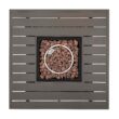 Nuu Garden 31.89-in W 50000-BTU Dark Brown Tabletop Aluminum Propane Gas Fire Pit Table