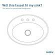 Moen Lindor 3-hole Bath Faucet Matte Black Widespread 2-handle Bathroom Sink Faucet with Drain
