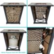 Sunnydaze Decor 28-in W 40000-BTU Brown Portable Steel Propane Gas Fire Pit Table