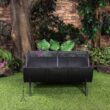 Deko Living 35.5-in W Black Iron Wood-Burning Fire Pit