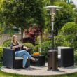 Legacy Heating 47000-BTU Mocha Stainless Steel Floorstanding Liquid Propane Patio Heater