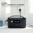 EF ECOFLOW RIVER 288Wh Portable Power Station,3 x 600W(Peak 1200W) AC Outlets & LED Flashlight, Fast Charging Silent Solar Generator (Solar Panel Optional) for Emergencies Home Outdoor Camping RV - 2