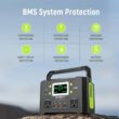 GENSROCK 300W Portable Power Station, 222Wh Solar Generator