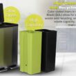 SIMPLI-MAGIC 60 Liter / 16 Gallon Rectangular Hands-Free Dual Compartment Recycling Kitchen Step Trash Can
