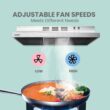 Comfee CVU30W2AST Range Hood 30 Inch Ducted Ductless Vent Hood Durable Stainless Steel Kitchen Hood