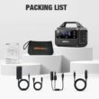 GRECELL Portable Power Station 300W, 230Wh LiFePO4 (LFP) Battery, 1.5hrs Fast Charging, 2 Up to 300W(Peak 600W) AC Outlets, Solar Generator for Outdoor Camping/RVs/Home Use - 7